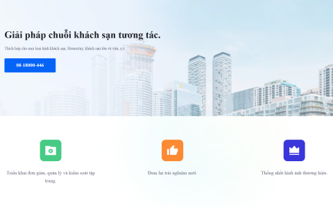 Giải pháp chuỗi khách sạn online dịch vụ