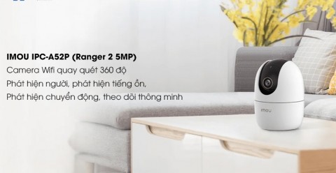 Camera Wifi 360 độ IMOU IPC-A52P (Ranger 2 5MP)