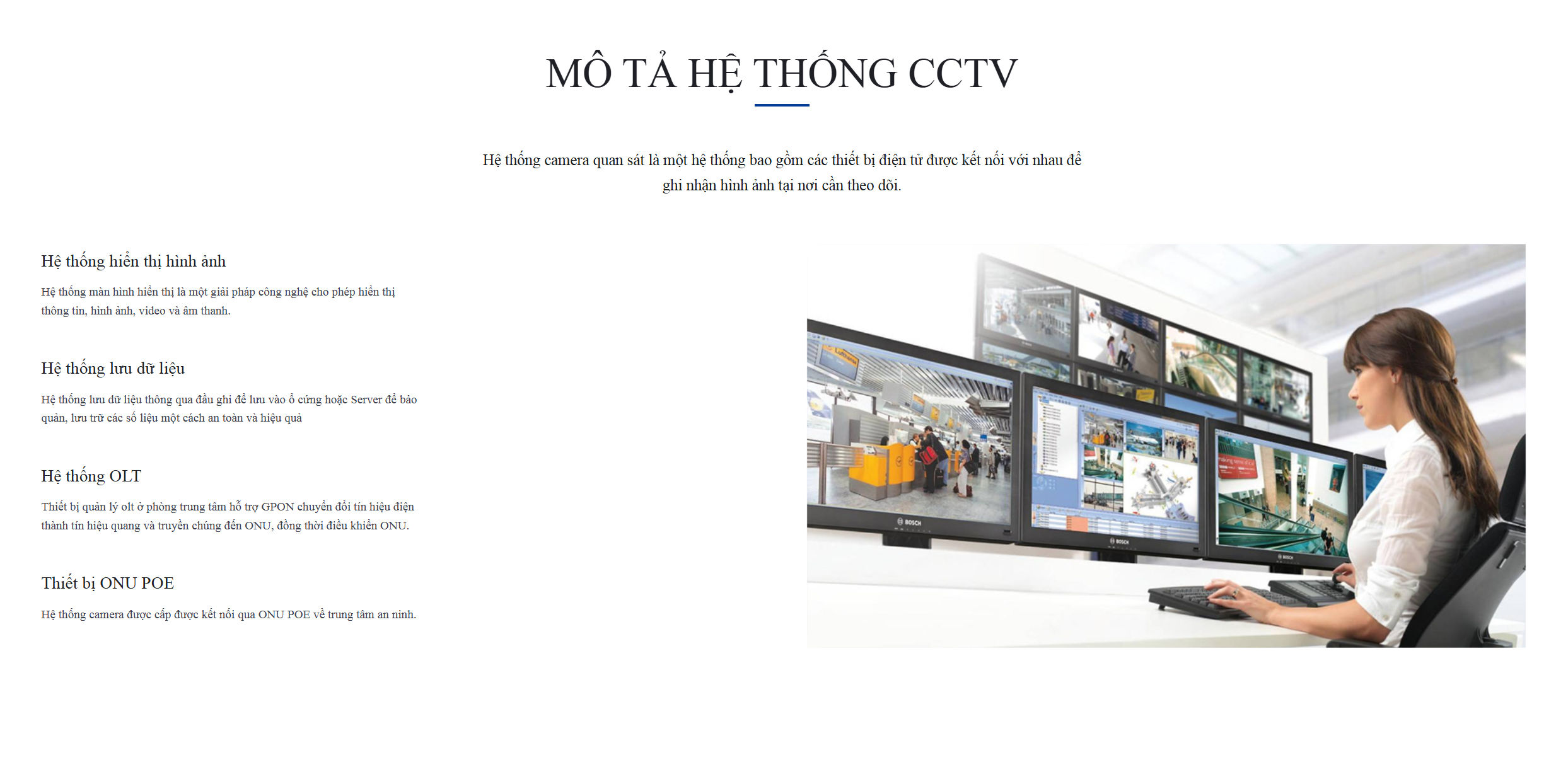 Hệ thống CCTV - An Ninh