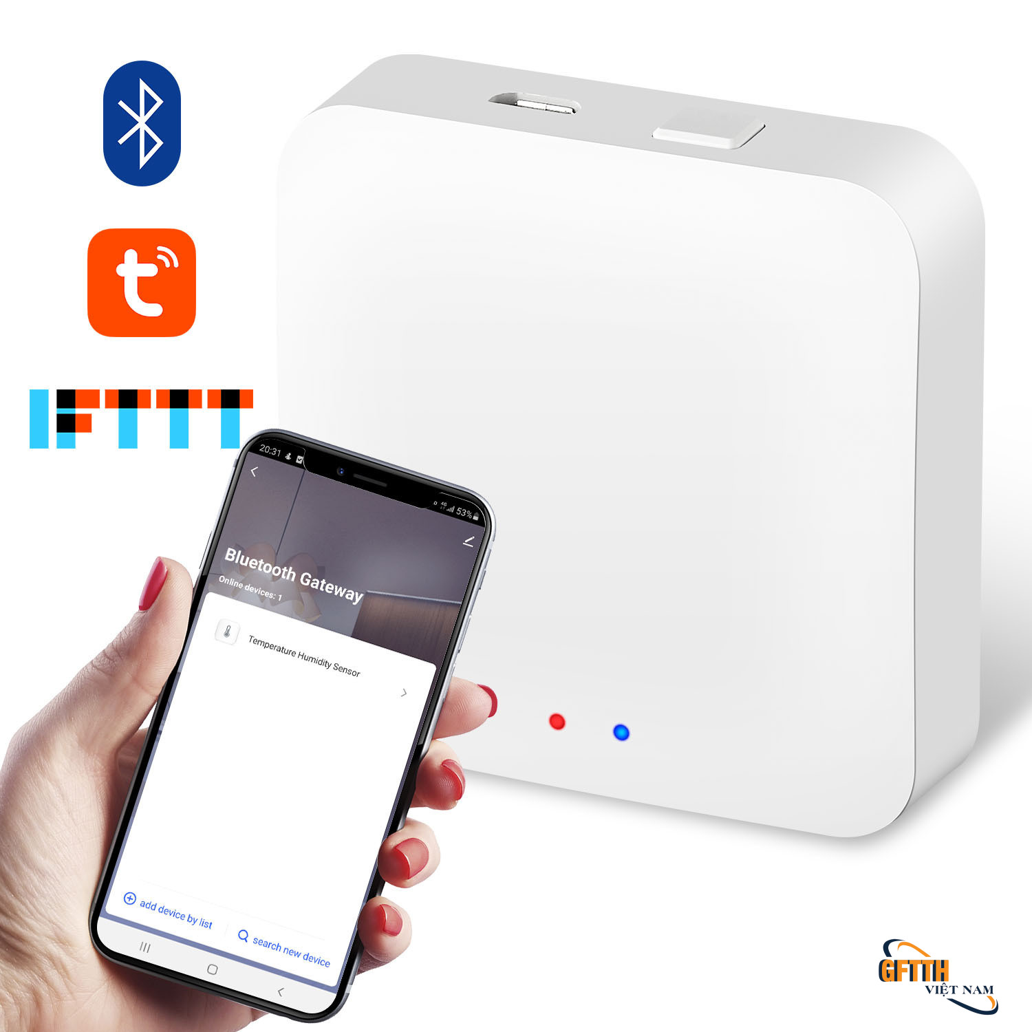 Bộ điều khiển từ xa không dây Tuya Gateway Nhà thông minh tự động có dây thông minh Zigbee Bluetooth