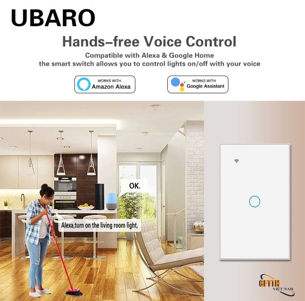 Công tắc wifi tiêu chuẩn Úc tấm kính cường lực nhà điều khiển kép công tắc thông minh tuya