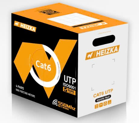 Cáp mạng Cat6 Heizka 1 cuộn 305M